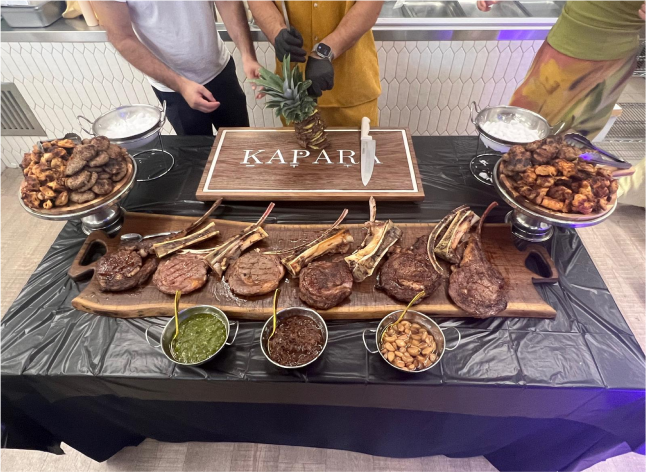 A loaded Kapara meat board