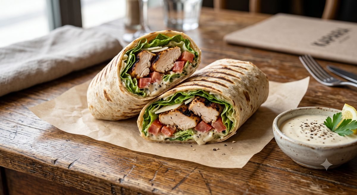 Crunchy Chicken Caesar Wrap